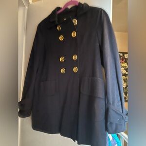 Miss Sixty Navy Peacoat | Gold Buttons | Size Small | Vintage Y2K